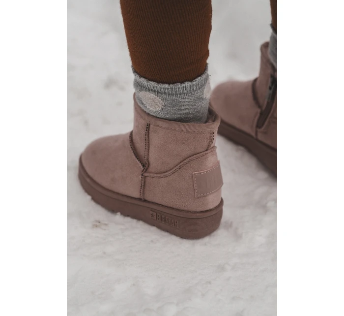 Dívčí Sněhové Boty S Kožešinou S Růžový Betty model 21637269 - Big Star Shoes Dívčí Sněhové Boty S Kožešinou S Růžový Betty model 21637269 - Big Star Shoes