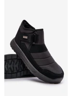 Zateplené pánské zimní boty sněhule černé Progress PROGJ-22-153