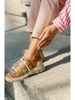 Dámské Kožené Polobotky model 21693708 Multikolor - Maciejka