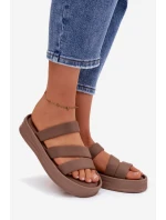 dámské sandály na platformě s pásky Khaki model 21943283 - Boto