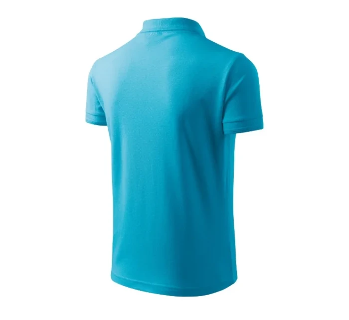 Pique Polo polokošile pánská tyrkysová Pique Polo polokošile pánská tyrkysová