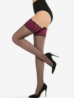 Samodržící dámské punčochy CALZE ROSE - 20 DEN