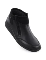 Dámské kožené nepromokavé pohodlné boty černé model 21905394 - Rieker