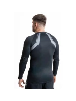 Rashguard šedý s dlouhým rukávem a logem DBX Bushido