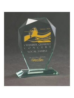 Trofeum szklane grawerowane z etui model 21828714 farbą