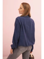 Dámská mušelínová košile s dlouhým rukávem granátová Dámská mušelínová košile s dlouhým rukávem granátová