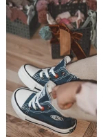 Dětské Tenisky Vysoké Se Zipem BIG STAR model 21545337 Tmavě Modré - Big Star Shoes Dětské Tenisky Vysoké Se Zipem BIG STAR model 21545337 Tmavě Modré - Big Star Shoes