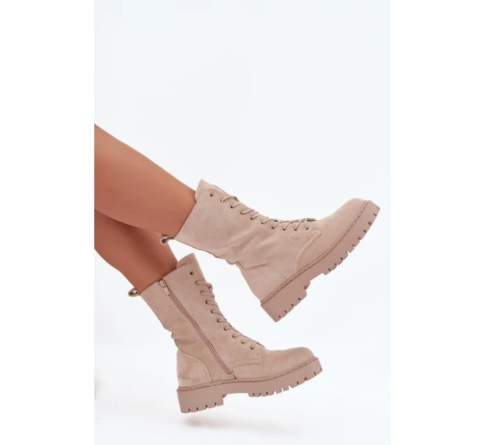 Dámské workery zateplené béžové Marvielle Dámské workery zateplené béžové Marvielle