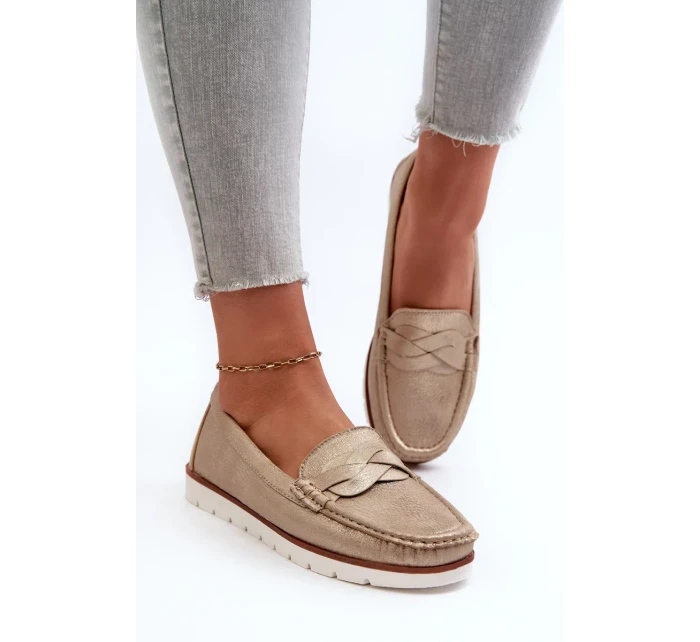 Dámské mokasíny z eko kůže Golden model 20451638 - Kesi