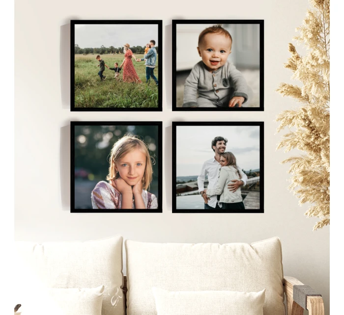 Plakát v rámu - 4x čtverec 20x20 - fotografie 
