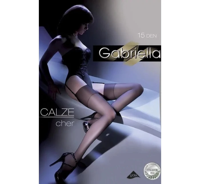 Dámské punčochy k podvazkovému pásu Emotion Cher 15 DEN Code 226 - Gabriella Dámské punčochy k podvazkovému pásu Emotion Cher 15 DEN Code 226 - Gabriella