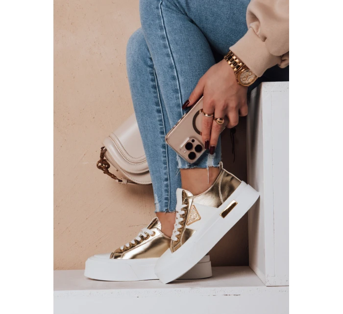Dámské tenisky na platformě TRENDIS gold FashionStreet ZY0702