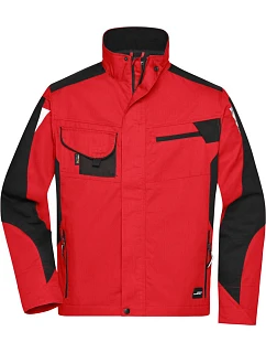 Daiber JN 821 Pracovní bunda - Strong 02.0821 red/black