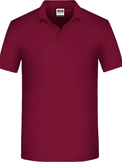 JN Pánské pracovní bio piqué polo 02.0 wine model 22414432 - Daiber