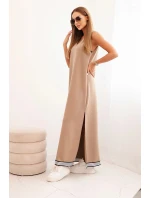 Komplet dámský s viskózou s rozepínací mikinou a dlouhou sukni fango Komplet dámský s viskózou s rozepínací mikinou a dlouhou sukni fango