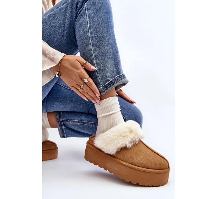 Dámské sněhule na tlusté podešvi Camel Starlyn