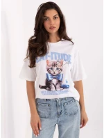 T shirt model 21378820 biało niebieski - FPrice