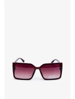 Dámské čtvercové sluneční brýle UV400 hnědé