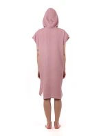 dámské vaflové pončo Saimaa s kapucí Old Rose dámské vaflové pončo Saimaa s kapucí Old Rose