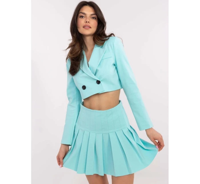 Spódnica DHJ SD model 20831830 mietowy - FPrice Spódnica DHJ SD model 20831830 mietowy - FPrice