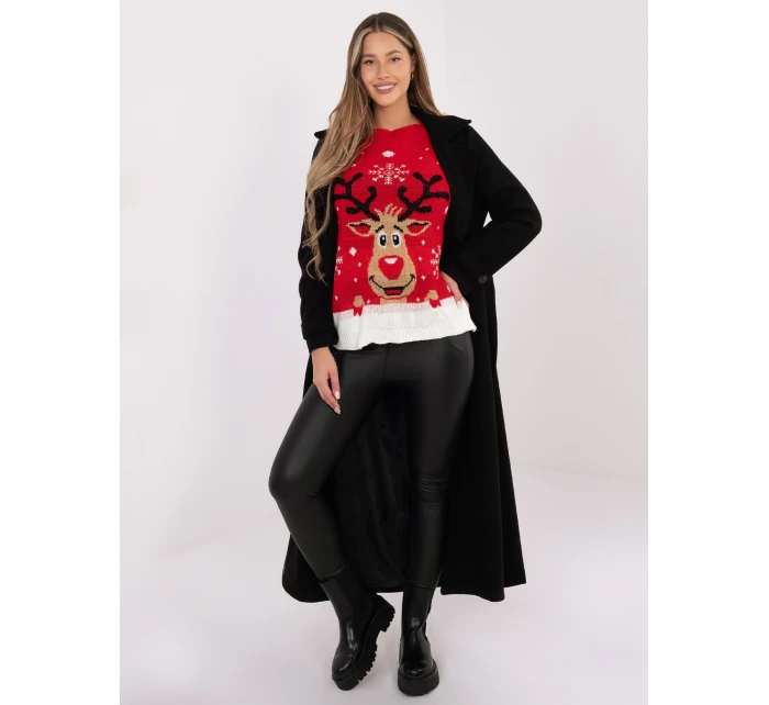 Sweter MI SW model 21800518 czerwony - FPrice Sweter MI SW model 21800518 czerwony - FPrice