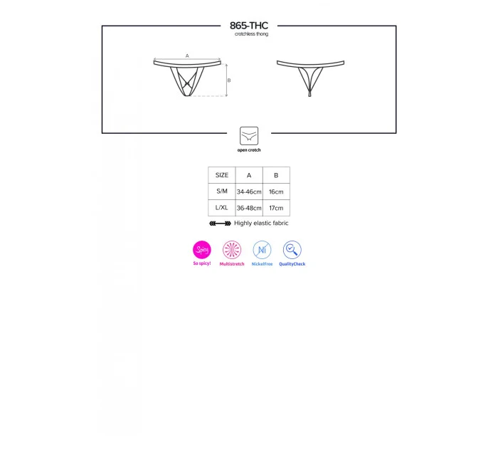 Sexy tanga otevřená 865 - THC - Obsessive