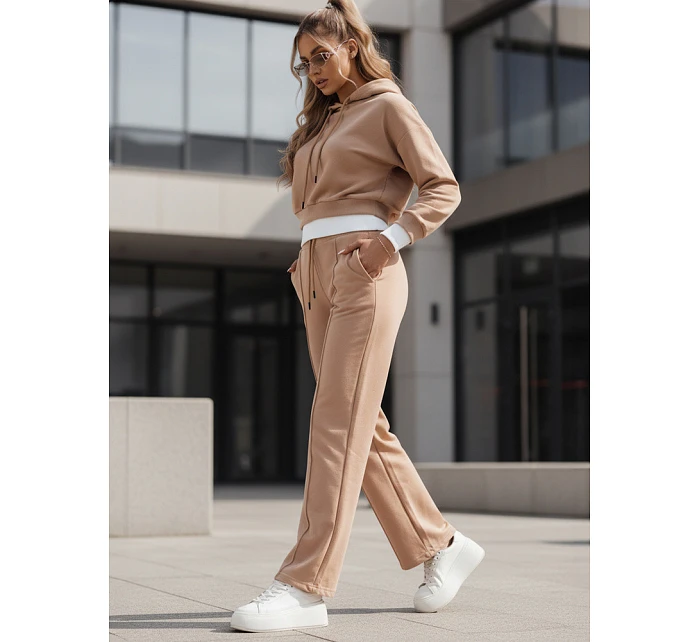 Dámská tepláková souprava SANELIS beige FashionStreet AY0987