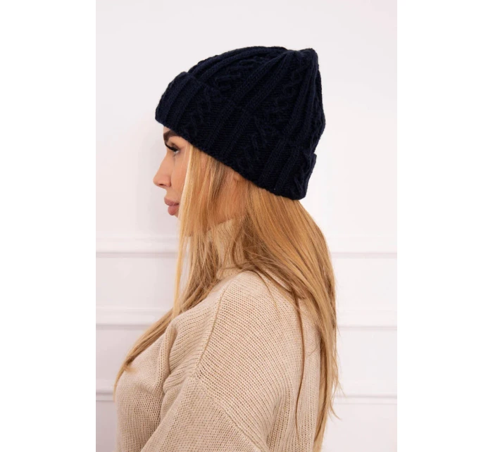 Kšiltovka s ohrnovacím lemem Marzena K206 navy blue Kšiltovka s ohrnovacím lemem Marzena K206 navy blue