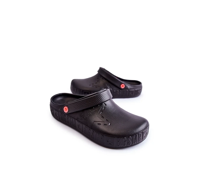 Pánské lehké pantofle Big Star model 21593908 Černá - Big Star Shoes Pánské lehké pantofle Big Star model 21593908 Černá - Big Star Shoes