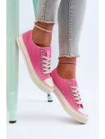 Nízké dámské tenisky Big Star model 21654830 Růžové - Big Star Shoes Nízké dámské tenisky Big Star model 21654830 Růžové - Big Star Shoes