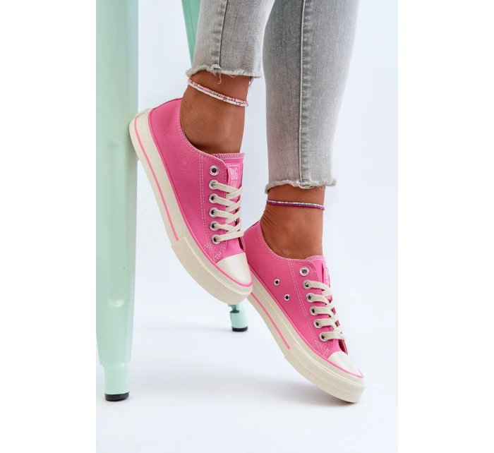 Nízké dámské tenisky Big Star model 21654830 Růžové - Big Star Shoes Nízké dámské tenisky Big Star model 21654830 Růžové - Big Star Shoes