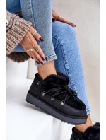 Nízké Sněhové Boty Na Platformě S Kožíškem Černé model 21677071 - D.Franklin