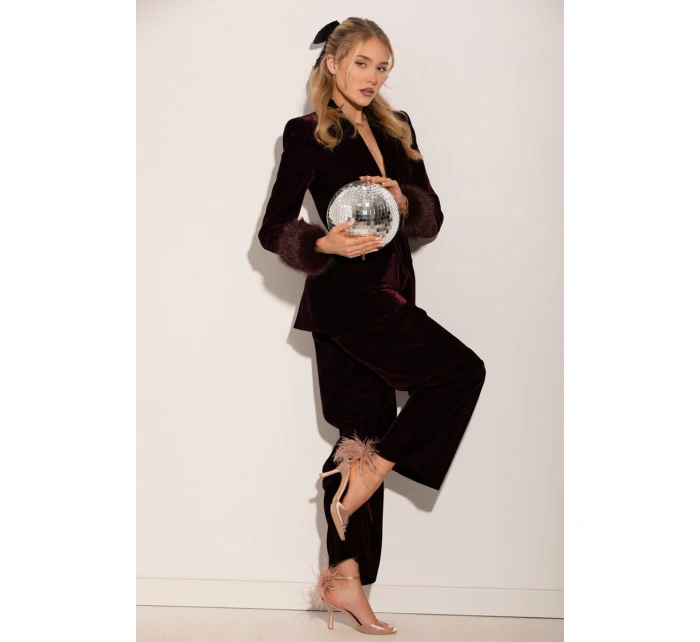 Lodičky na podpatku s peřím špinavě růžové Caelina Lodičky na podpatku s peřím špinavě růžové Caelina