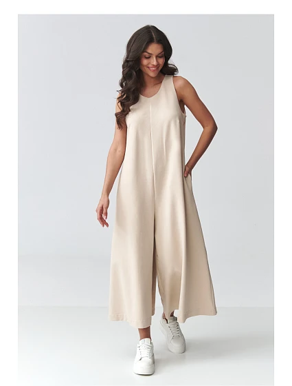 Dámský Overal model 225672 Makadamia Dámský Overal model 225672 Makadamia