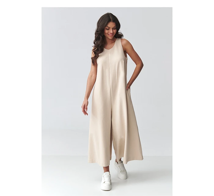 Dámský Overal model 225672 Makadamia Dámský Overal model 225672 Makadamia