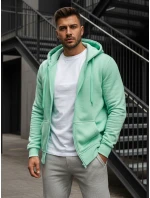 Pánská mikina s kapucí mint Dstreet model 21964391 - FashionStreet