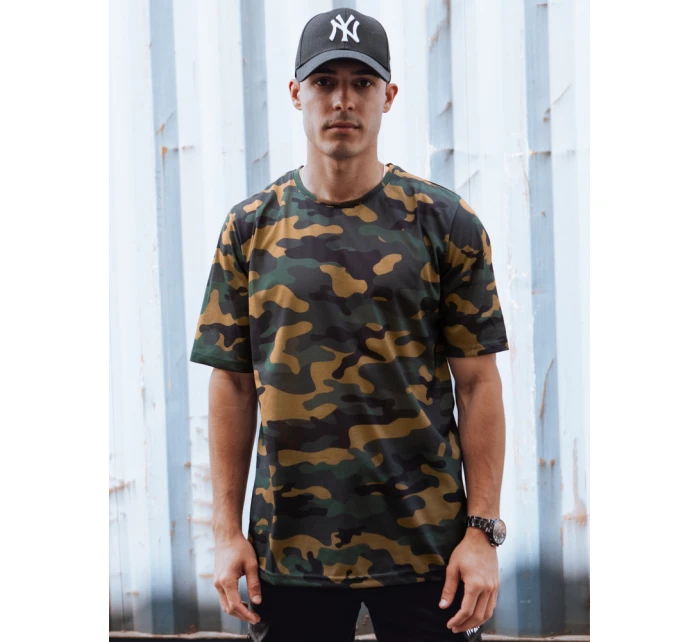 Pánské khaki maskáčové tričko FashionStreet RX5594 Pánské khaki maskáčové tričko FashionStreet RX5594