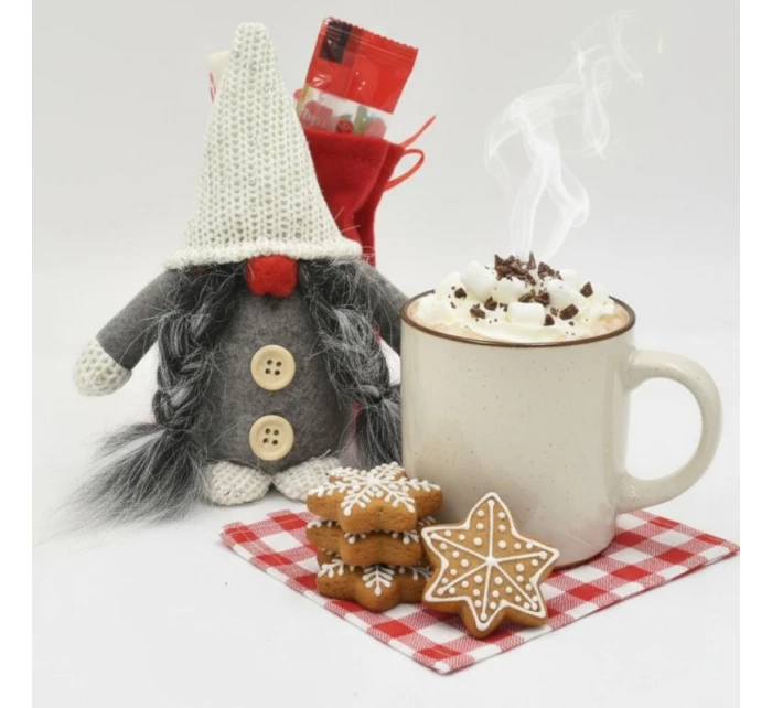 Dekorativní marshmallow s dárkovým sáčkem 15CM tmavě šedé dětské