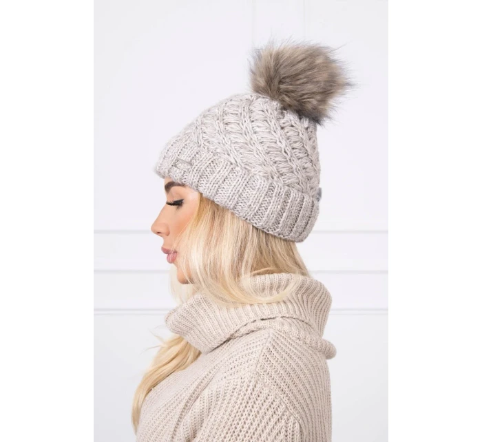 Čepice K169 světle béžová