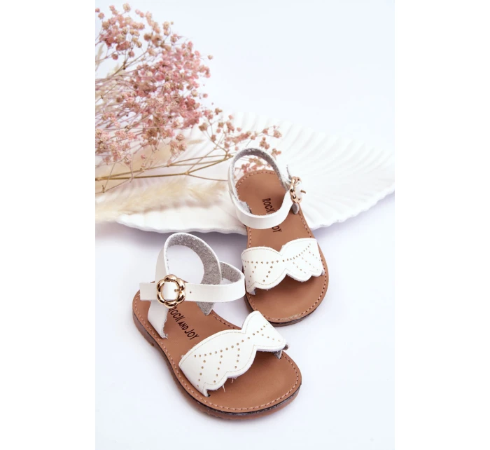 Klasické dětské sandály Bílé Izzy Klasické dětské sandály Bílé Izzy