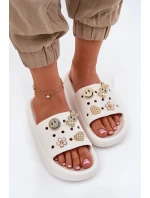 Dámské Pěnové Pantofle S  Bílé model 21697203 - VINCEZA