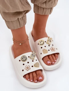 Dámské Pěnové Pantofle S  Bílé model 21697203 - VINCEZA