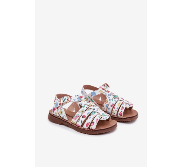 Dětské Sandály Dívčí Z Eko Kůže Ovoce Multikolor Mariana Dětské Sandály Dívčí Z Eko Kůže Ovoce Multikolor Mariana