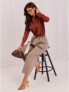 Spodnie IT SP model 22251348 ciemny bezowy - FPrice