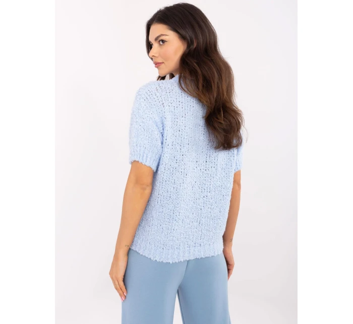 Sweter MI SW model 20863072 jasny niebieski - FPrice Sweter MI SW model 20863072 jasny niebieski - FPrice