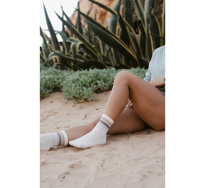 Ponožky model 18025907 Ecru - Steven Ponožky model 18025907 Ecru - Steven