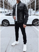 Pánská džínová bunda černá FashionStreet TX4703 Pánská džínová bunda černá FashionStreet TX4703