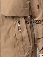 Dámská přechodová bunda typu parka, béžová, FashionStreet TY5808 Dámská přechodová bunda typu parka, béžová, FashionStreet TY5808