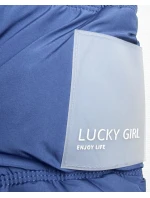 Světle modrá péřová bunda s kapucí model 21809049 - HAPPY HOUSE Světle modrá péřová bunda s kapucí model 21809049 - HAPPY HOUSE