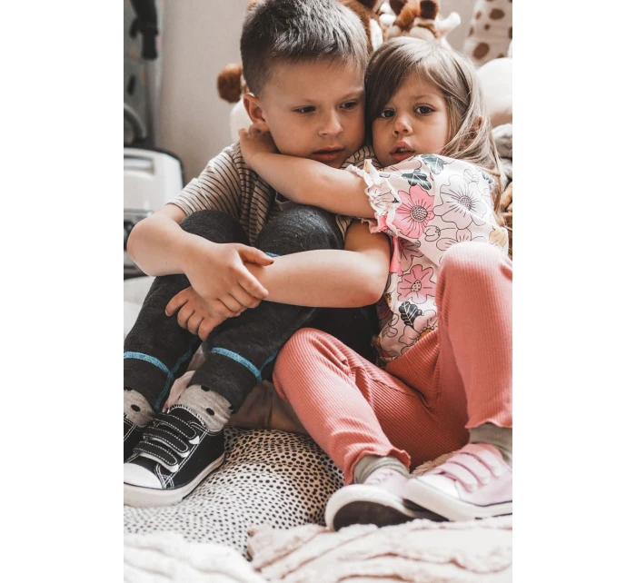 Dětské tenisky na suchý zip Černá Bernie Dětské tenisky na suchý zip Černá Bernie